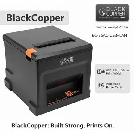 Black Copper BC-86AC Thermal Receipt Printer image 1